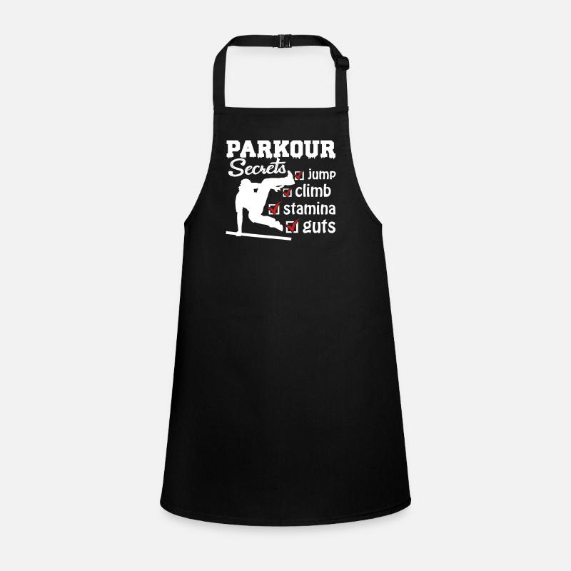 Parkour Secrets Jumps Climb Stamina Children's Apron