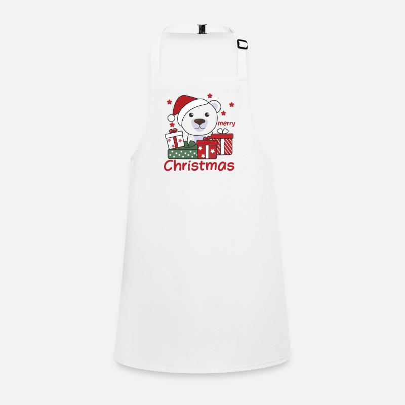 Polar Bear Christmas Gift Winter Animals Polar Bear Children's Apron