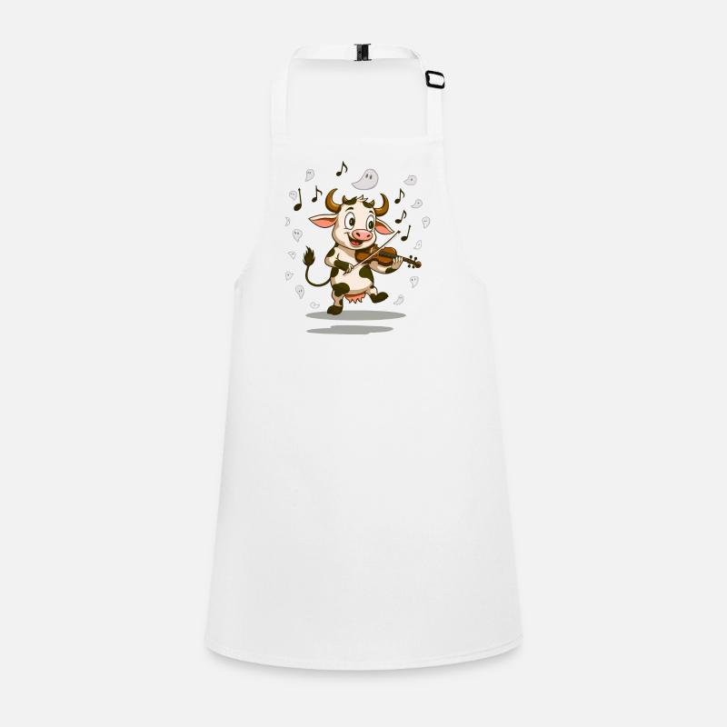 Vache Violoniste Adorable Tablier Enfant