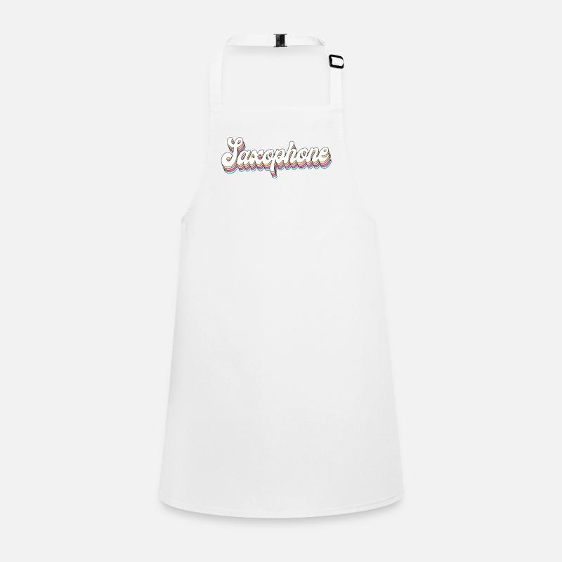 Saxophone Retro Vintage 80s 90s Children's Apron