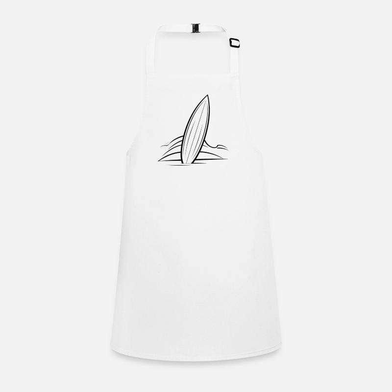 Surfboard Drawing Children's Apron