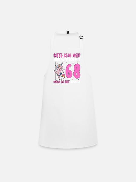 Please No Envy 68 Birthday - Children's Apron - white - Front
