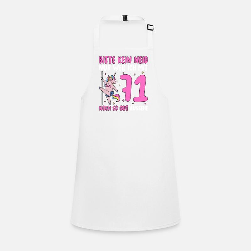 Please No Envy 71 Birthday Children's Apron
