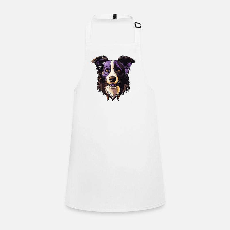 Border Collie Chien Portrait Tablier Enfant