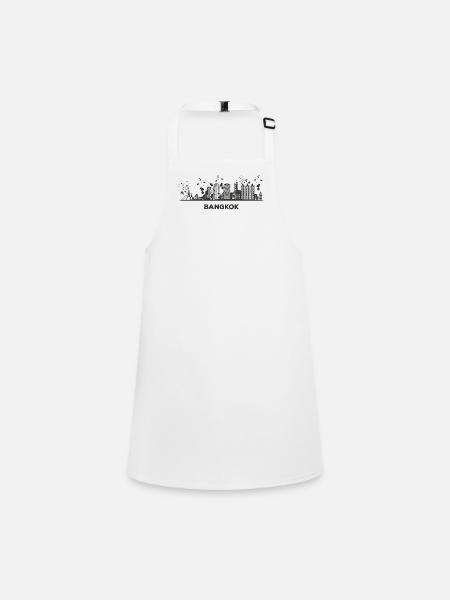 Bangkokische Skyline Bangkok - Children's Apron - white - Front