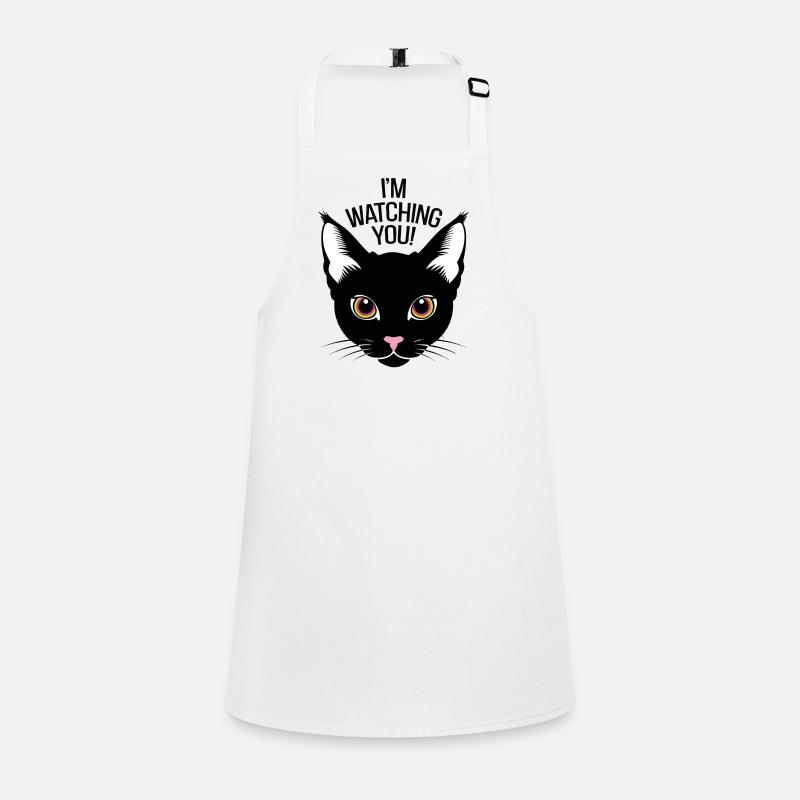 Je te regarde Humour de chat drôle Tablier Enfant