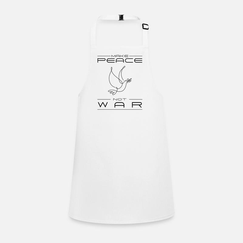 Make Peace Not War Minimalist Art Children's Apron