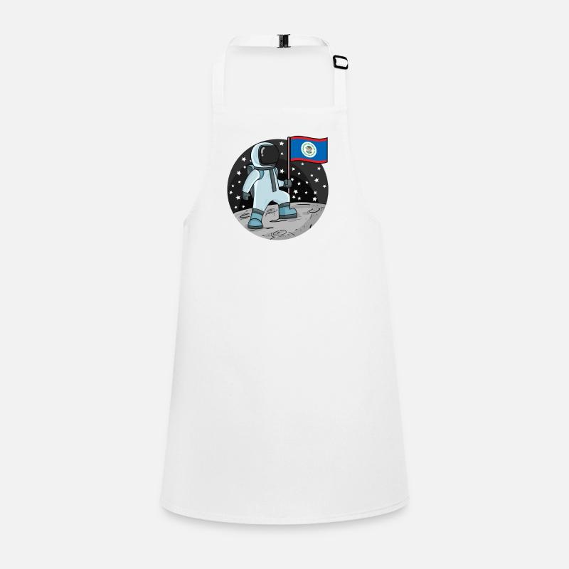 Astronaut Flag Belize Children's Apron