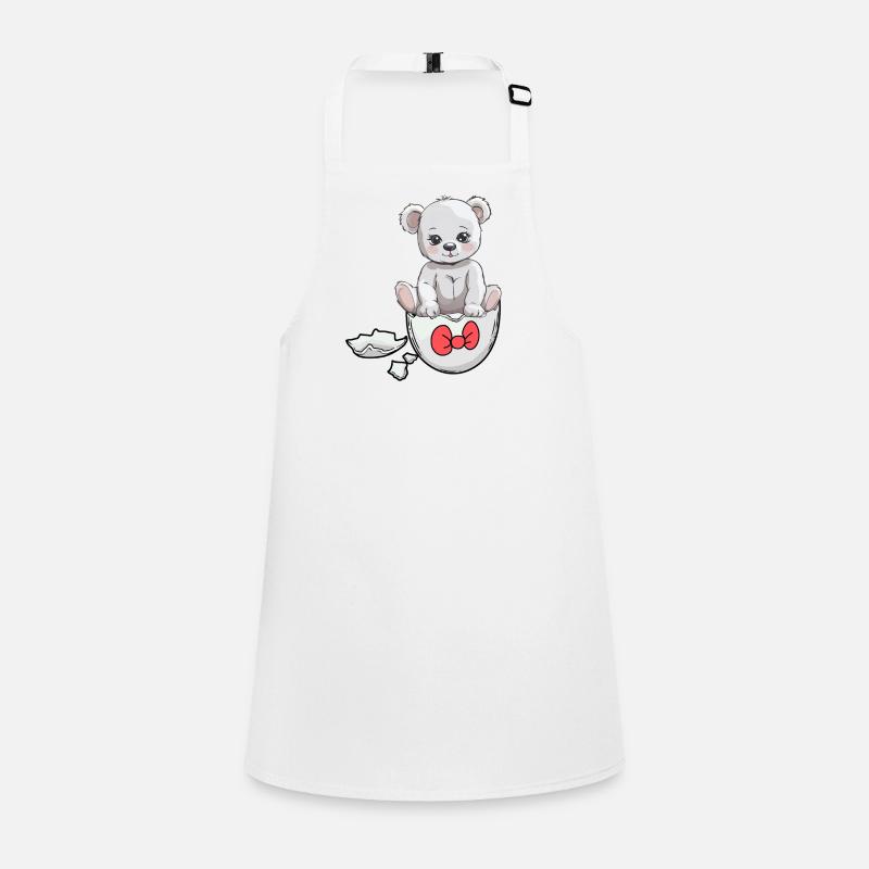 Teddy Bear Birth Baby Eggshell Hatch Children's Apron