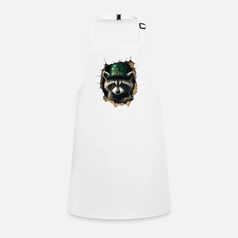 St. Patrick Waschbär Schürze für Kinder