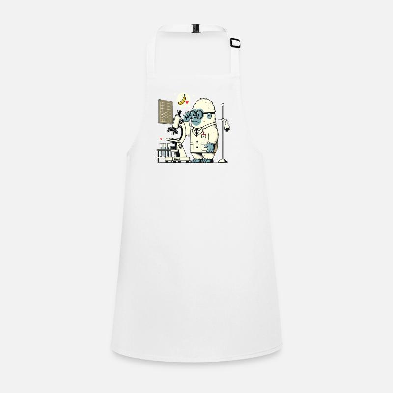Scientist gorilla monkey in the laboratory Children's Apron