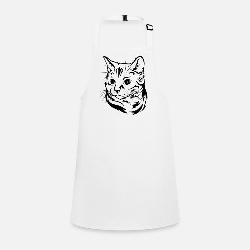 Cat Lover - Elegant Cat Portrait Children's Apron