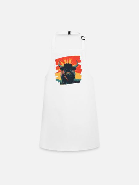 Buffalo - Children's Apron - white - Front