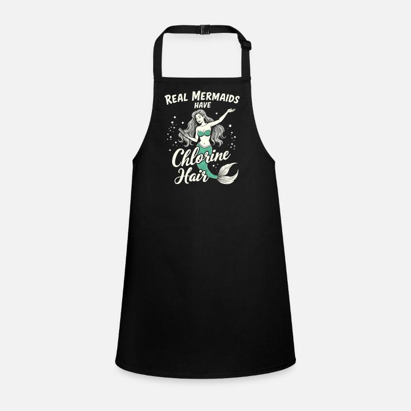 Mermaid Underwater Performer Mermaid Children's Apron