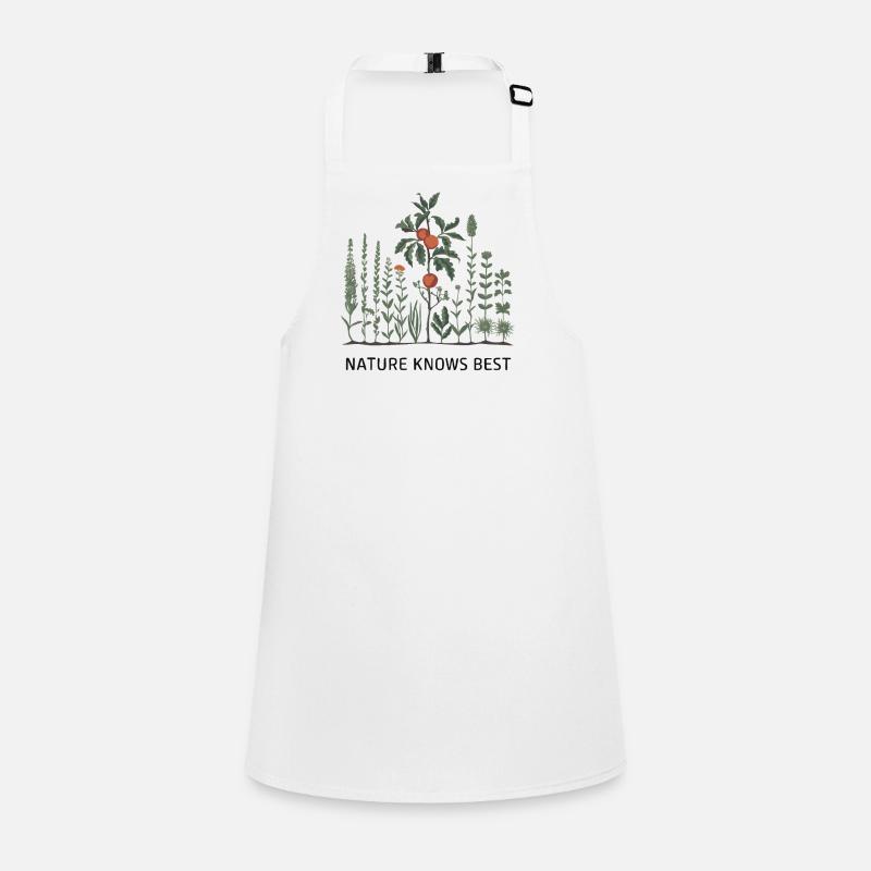 Nature Knows Best - Botanical Plant Design Children's Apron