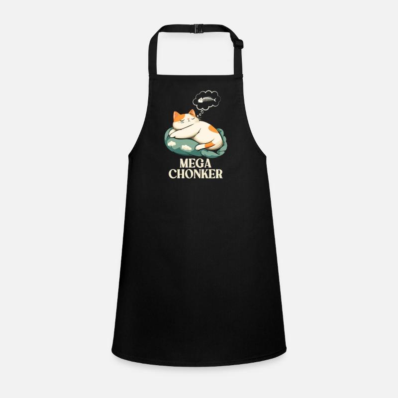 Mega Chonker Cat Thought Bubble Fish Children's Apron
