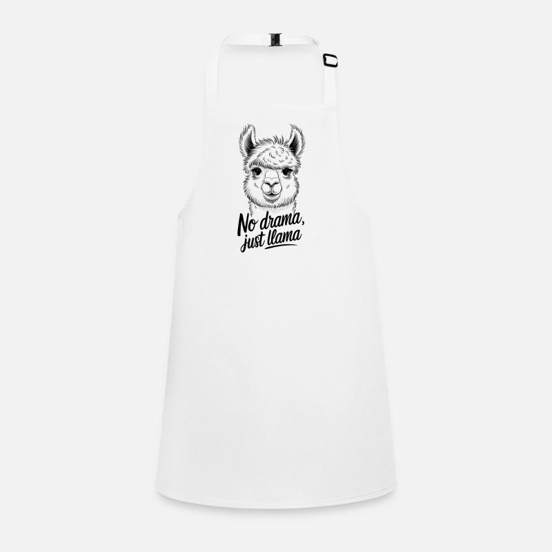 Pas de drames, juste le motif amusant du lama Tablier Enfant