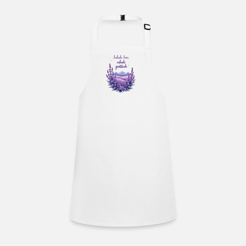 Lavender Gratitude Mountain Children's Apron