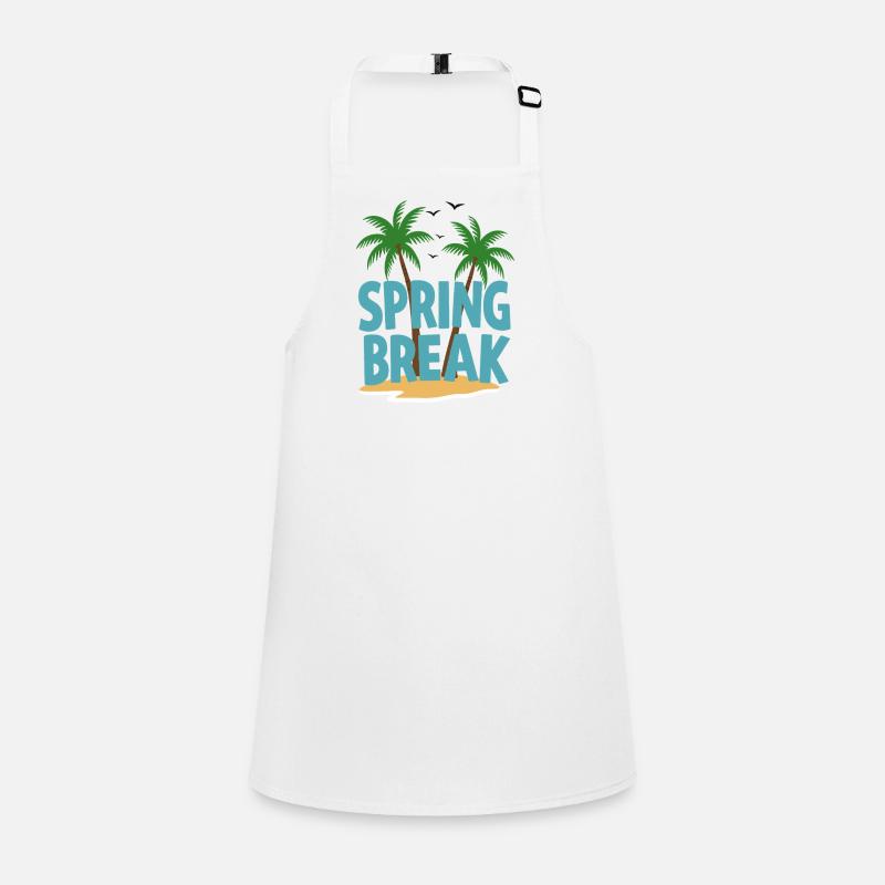 Spring Break Palm Trees Beach Children's Apron