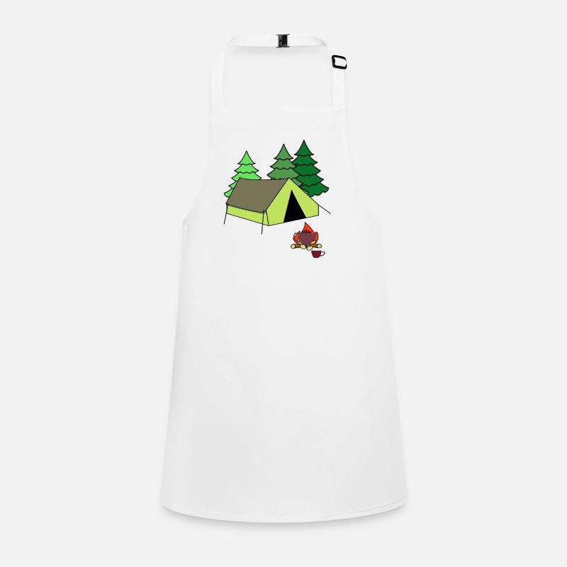 Fire Campfire Tent Camp Camping Camping Children's Apron