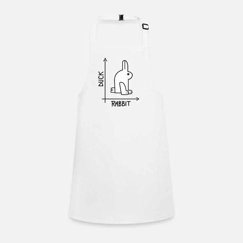 Duck or rabbit Optical Illusion Children's Apron