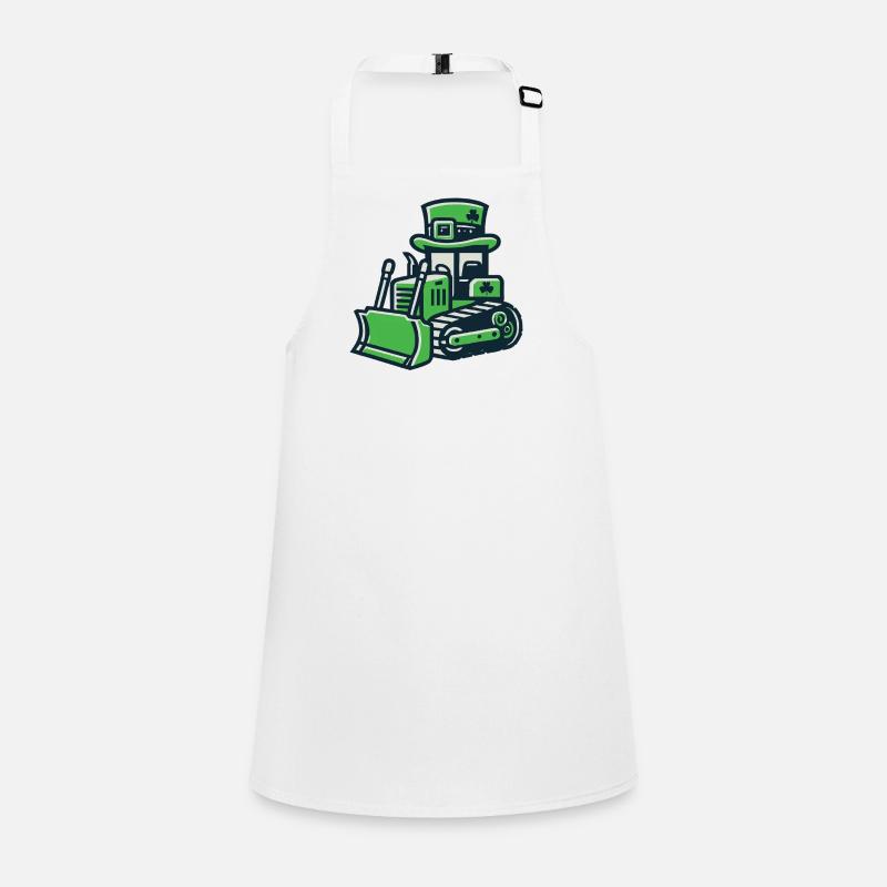 Excavatrice de la Saint-Patrick Lucky Charm Tablier Enfant