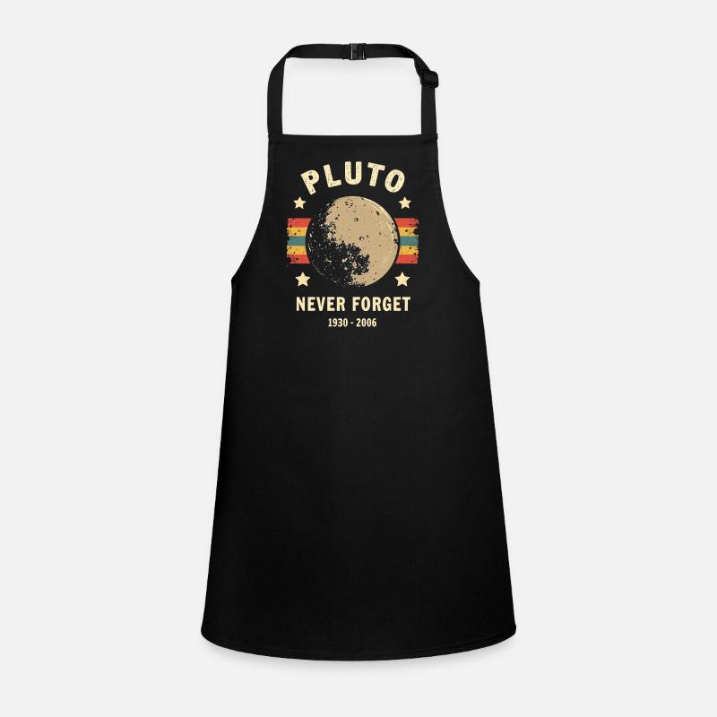 Pluto Never Forget – Retro Space Children's Apron