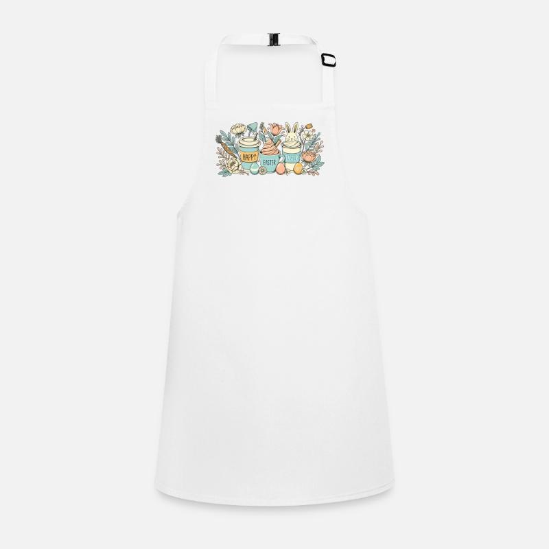 Easter Bunny Coffee Cup Latte Macchiato Easter Children's Apron