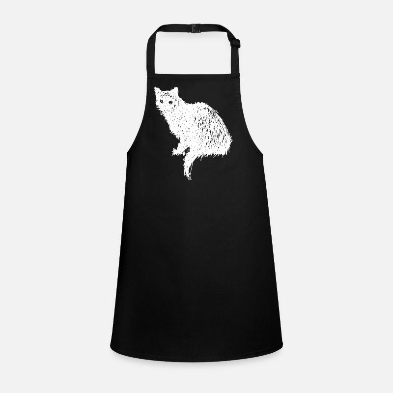 Chat vintage effrayant – Halloween Tablier Enfant