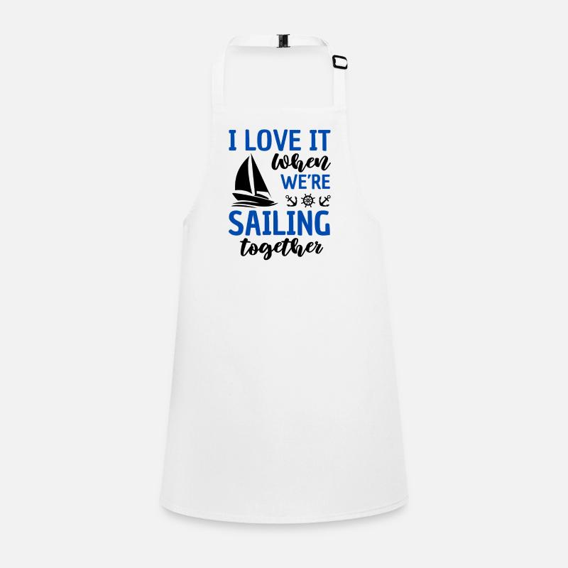 Funny sailor saying sailing together Children's Apron