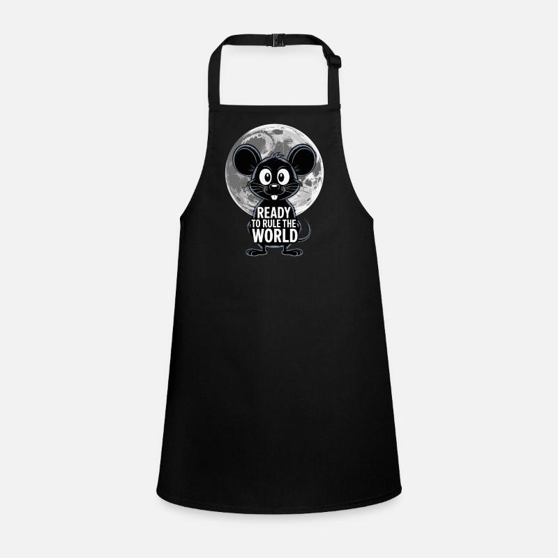 Ready to conquer the world – Mouse in the moonlight Children's Apron