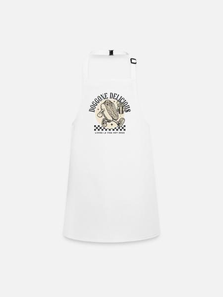 Doggone Delicious - Children's Apron - white - Front