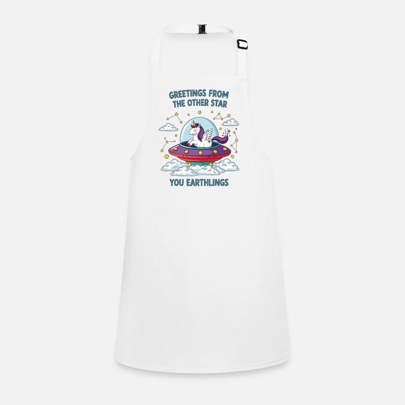 Unicorn from space Children's Apron