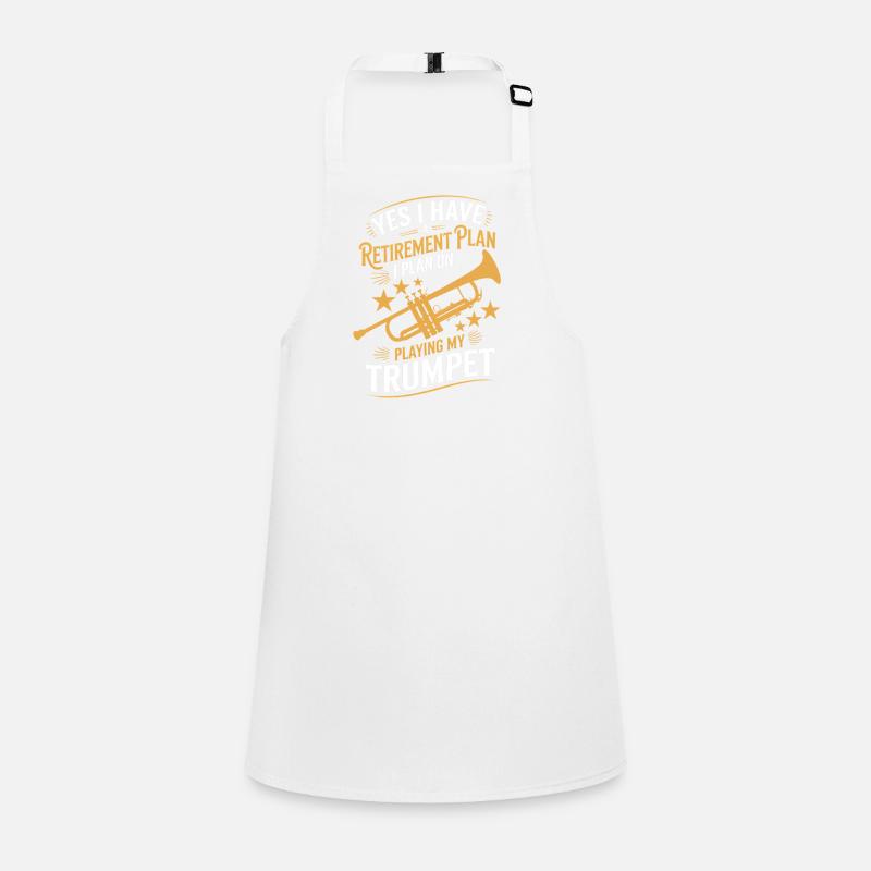 Plan de retraite Trompette Retraite Humour Tablier Enfant