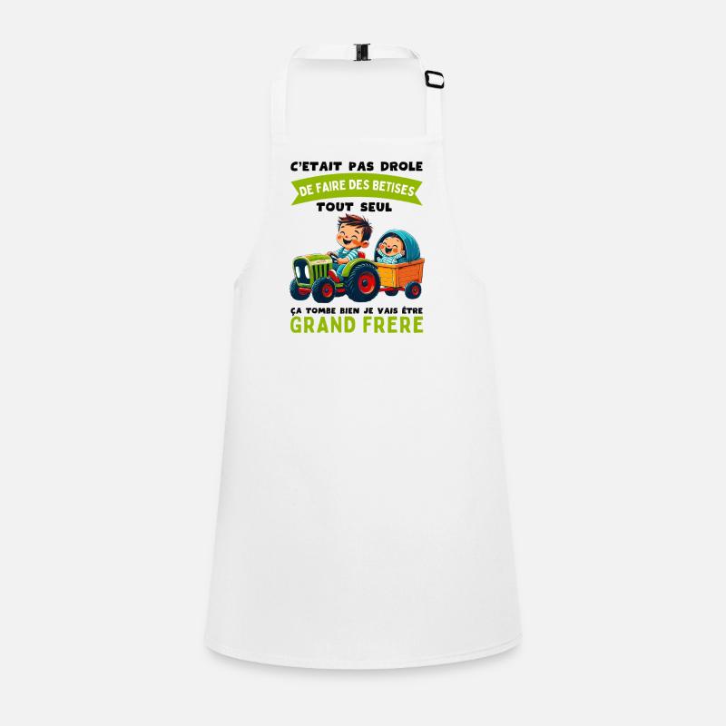 Grand Frère Annonce Grossesse Cadeau Naissance Tablier Enfant