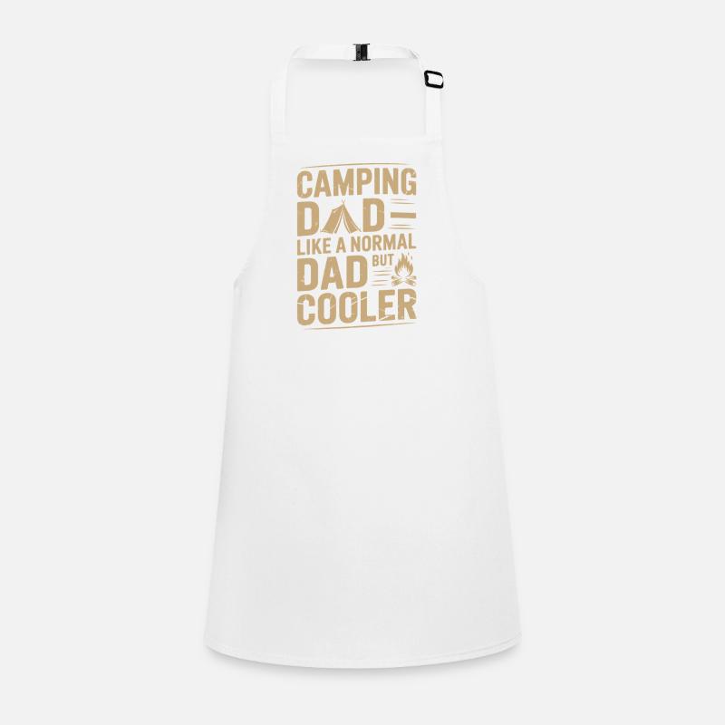 Camping Dad - Wie ein normaler Papa, aber cooler Schürze für Kinder