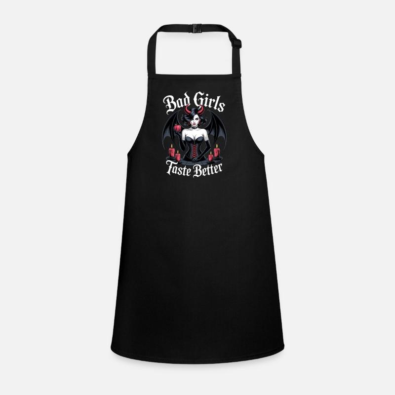 Bad Girls Taste Better! Goth Gothic Emo Baddie Children's Apron