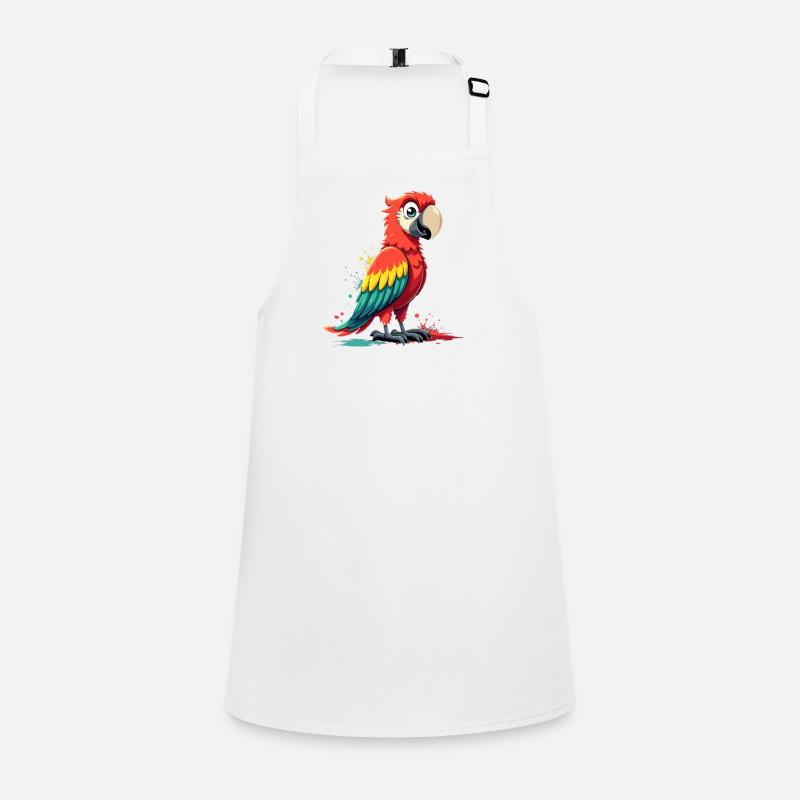 Imprimé perroquet vibrant Tablier Enfant