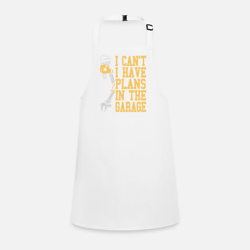 I Can't Have Plans Garage Time Wrench Life Children's Apron