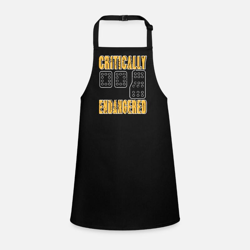 Critically Endangered Manual Driver Pedal Pride Schürze für Kinder