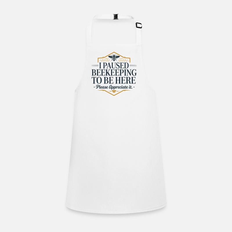 Bee and honeycomb motif with quote Children's Apron