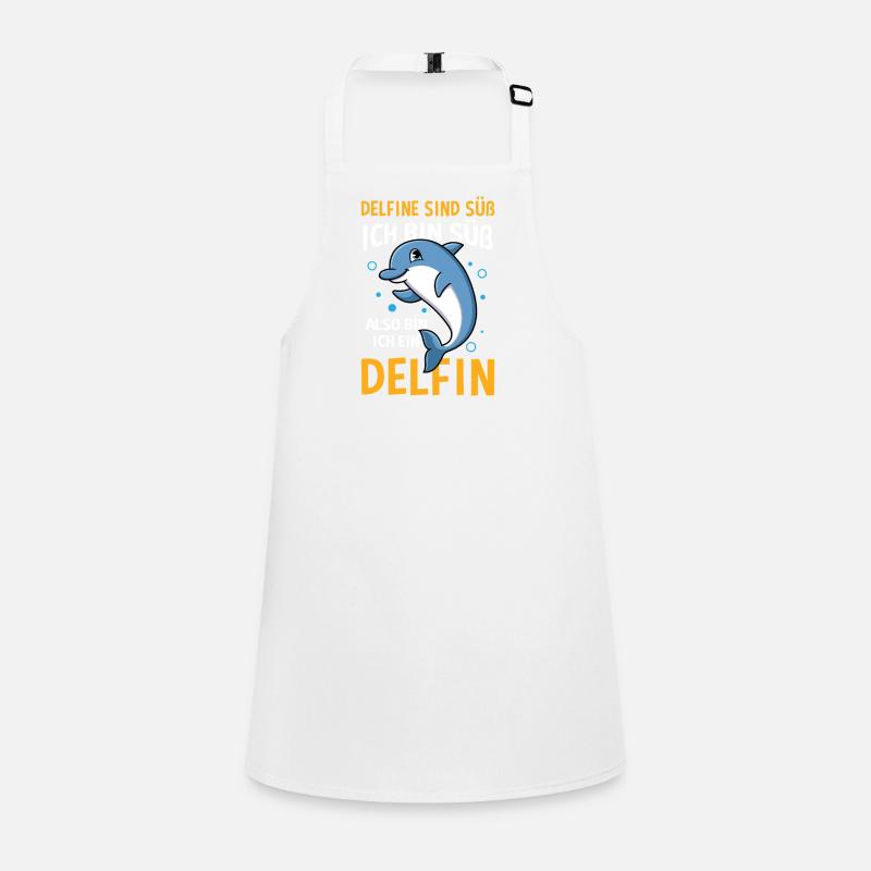 Delfine Sind Süß Ich Bin Süß Delfin Motiv Schürze für Kinder