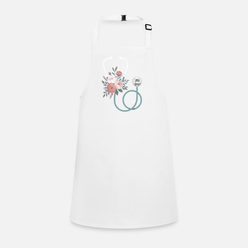 Blumiges Stethoskop Schürze für Kinder