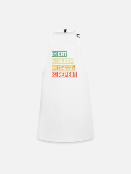 Heating Engineer Heating Construction Plumber Plumber - Children's Apron - white - Front