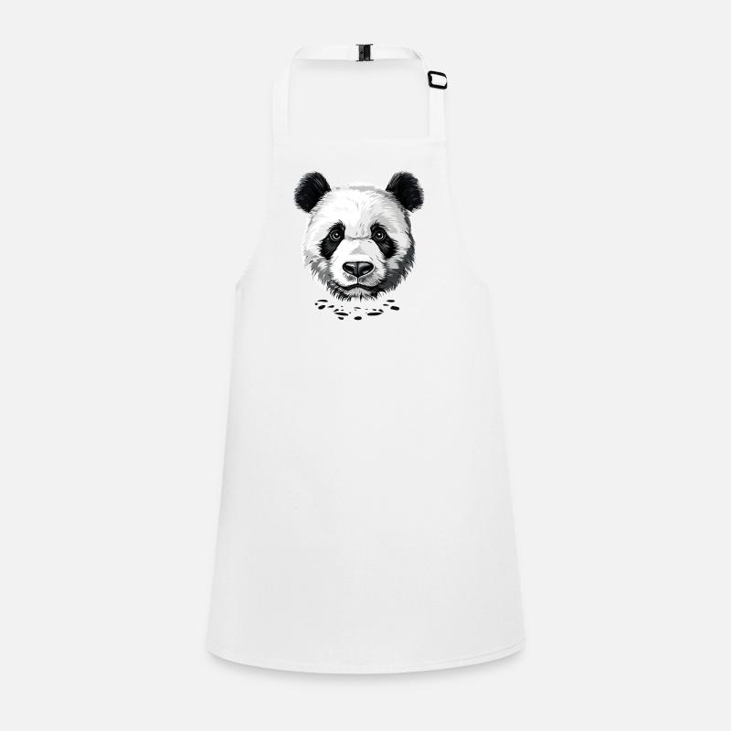 Panda Ours Pandas Géants Panda Géant Mignon Panda Ours Panda Tablier Enfant
