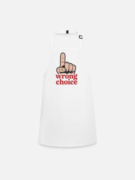 Bold Hand Gesture Motivational Design - Children's Apron - white - Front