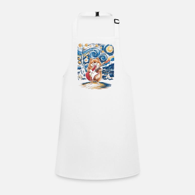 Starry Night Pomeranian Children's Apron