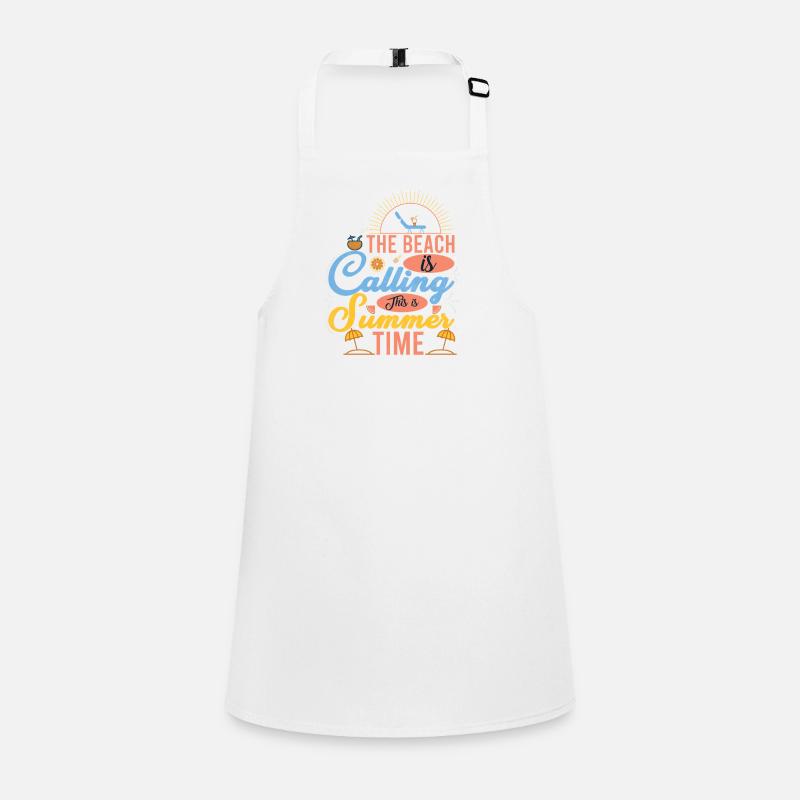 Design de plage estival avec des motifs de soleil Tablier Enfant