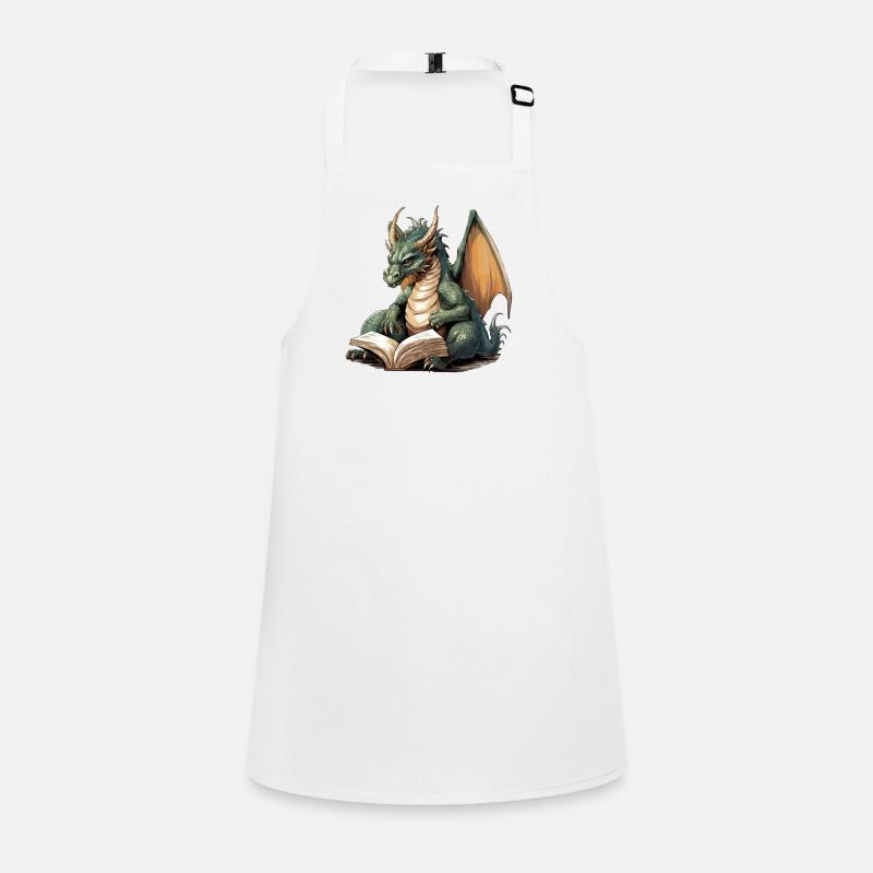 Fantastic Book Dragon with Wings Children's Apron