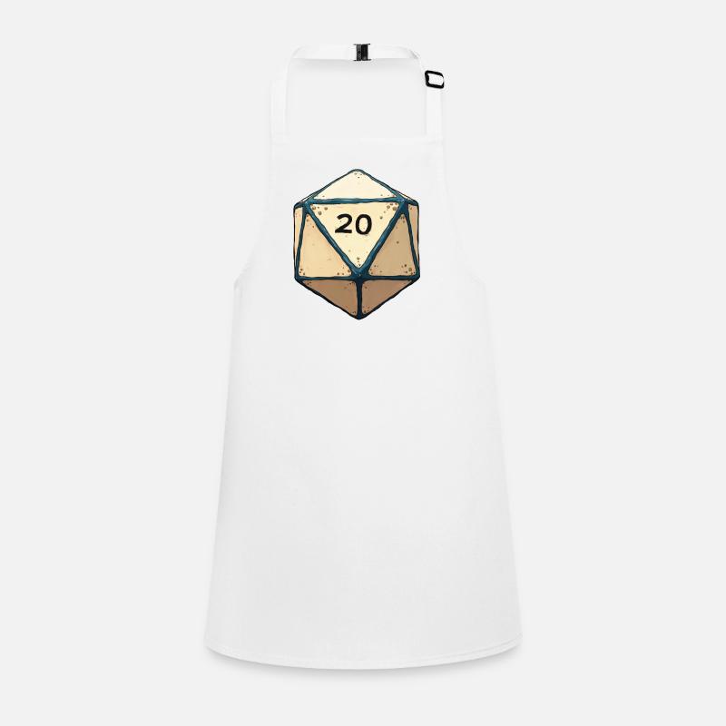 D20 Dice with only 20 – Lucky Dice Design Children's Apron